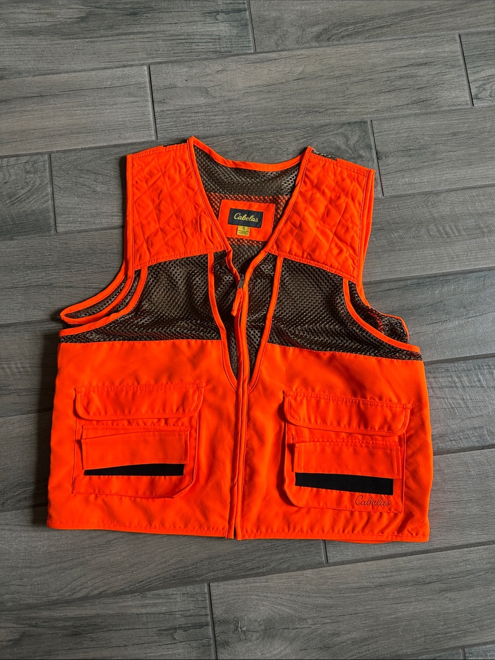 Cabela's Orange Mesh-Back Safety Hunting Vest